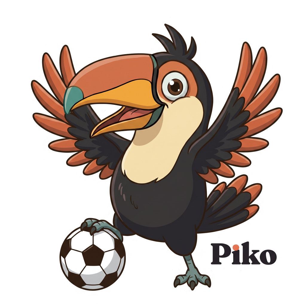 Piko football sticker