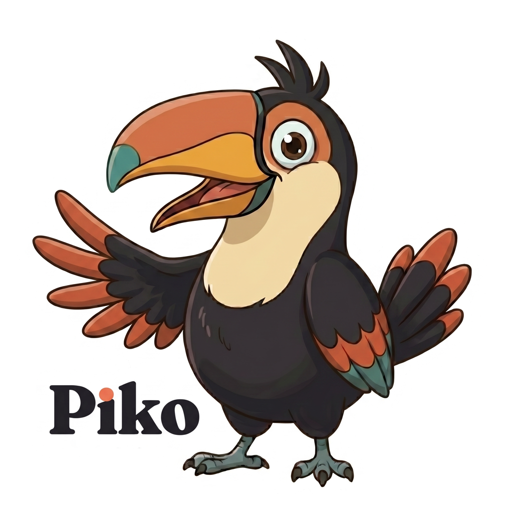 Piko greeting sticker